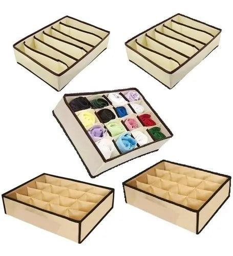 Set De 4 Organizadores De Ropa Interior