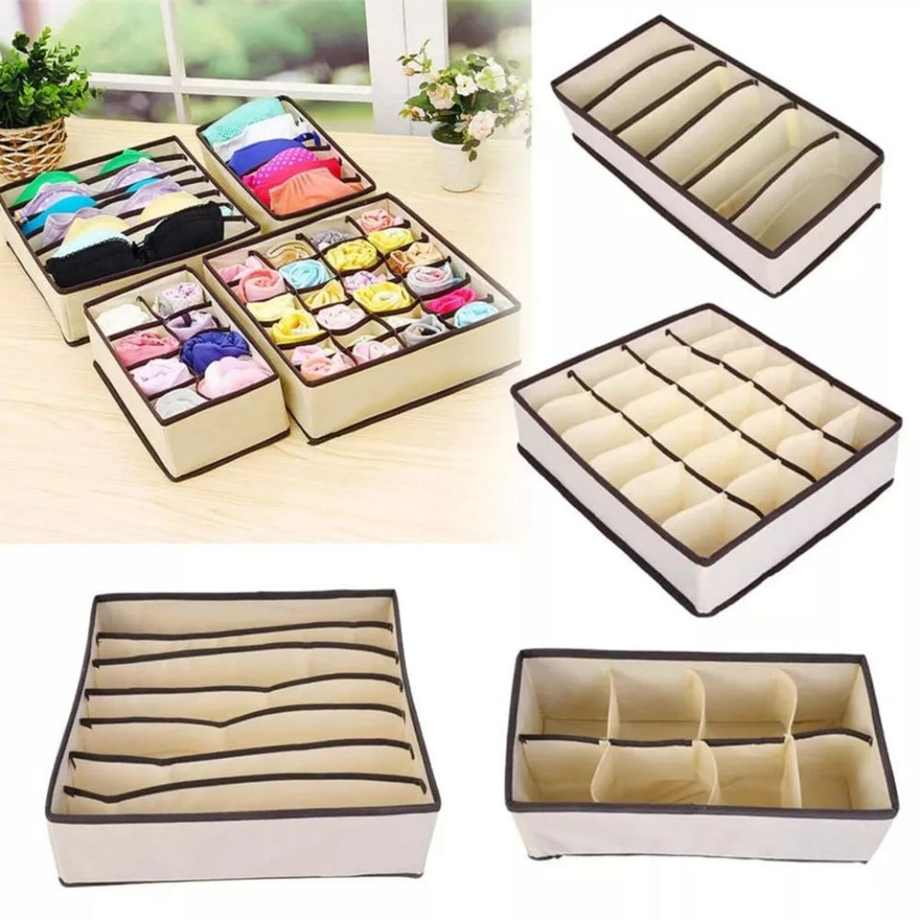 Set De 4 Organizadores De Ropa Interior